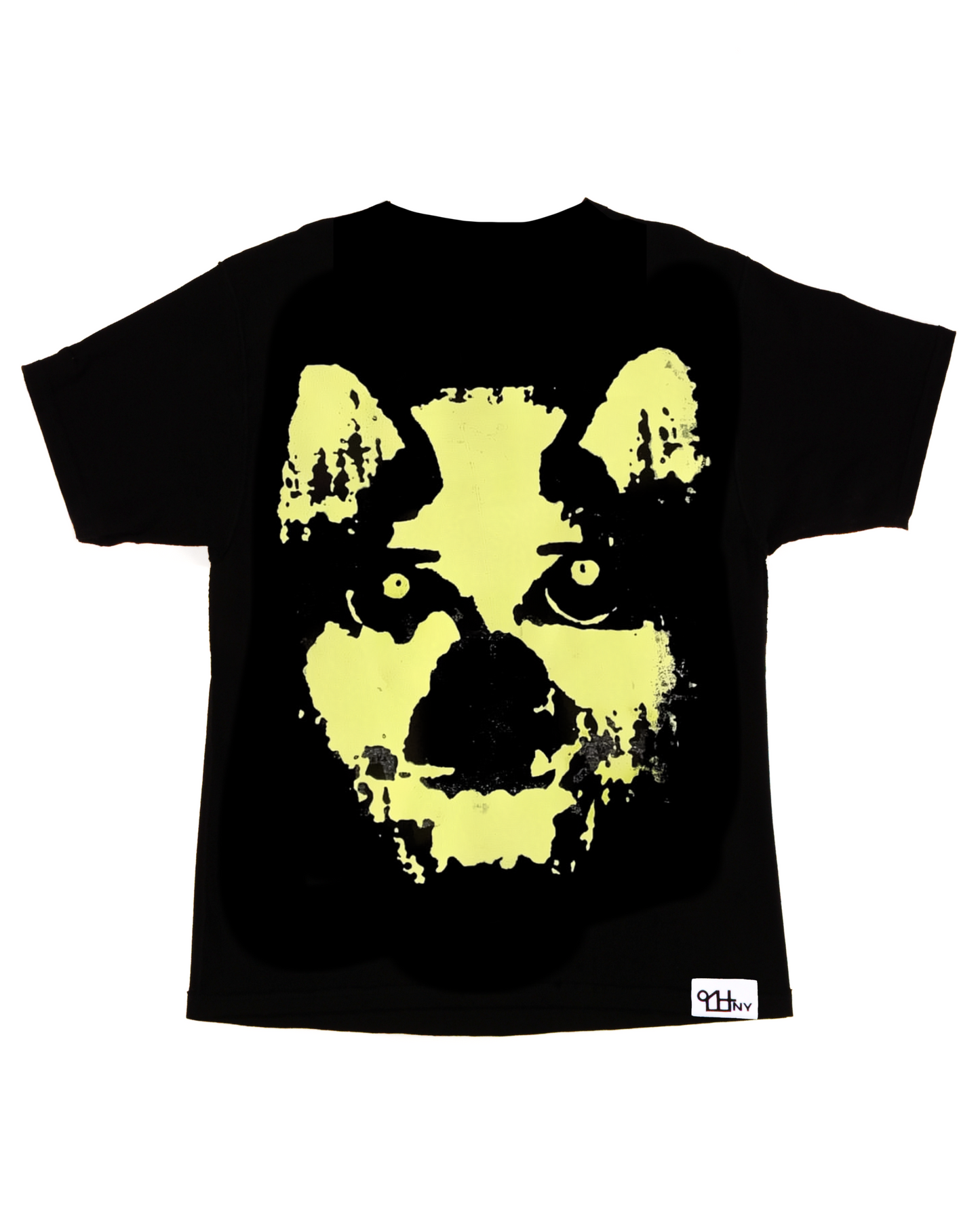 Dog Faced Man Shirt (iced yellow on black)