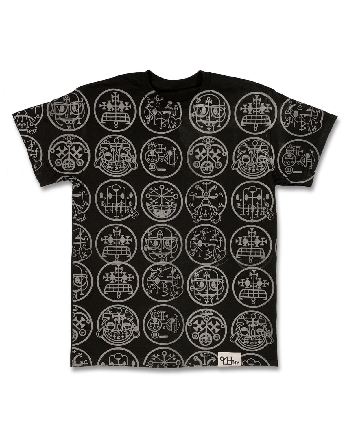 Emogil All Over Front Cover Shirt (Shadow on Black)