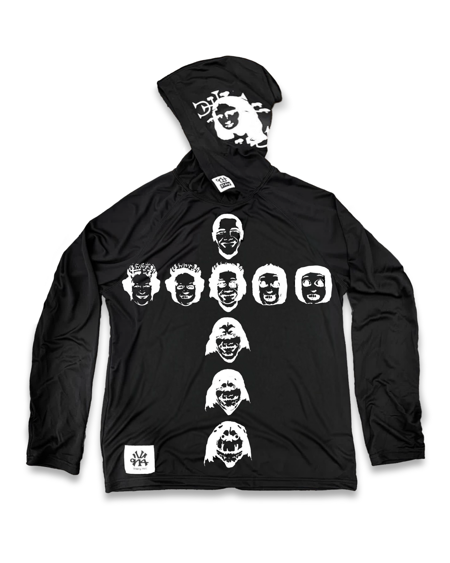 Crucifix Face PERFORMANCE HOODIE (black)