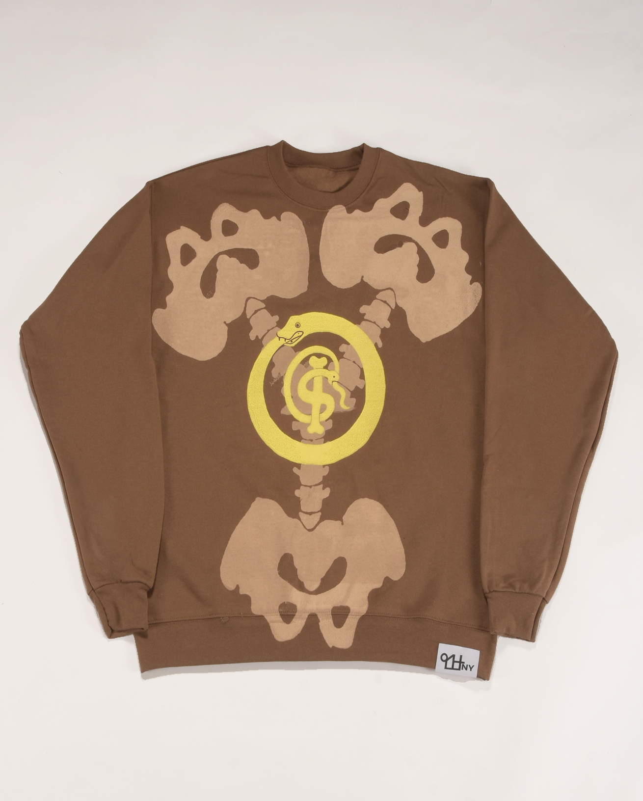Hipbone Crewneck : Mocha (Special Technique)