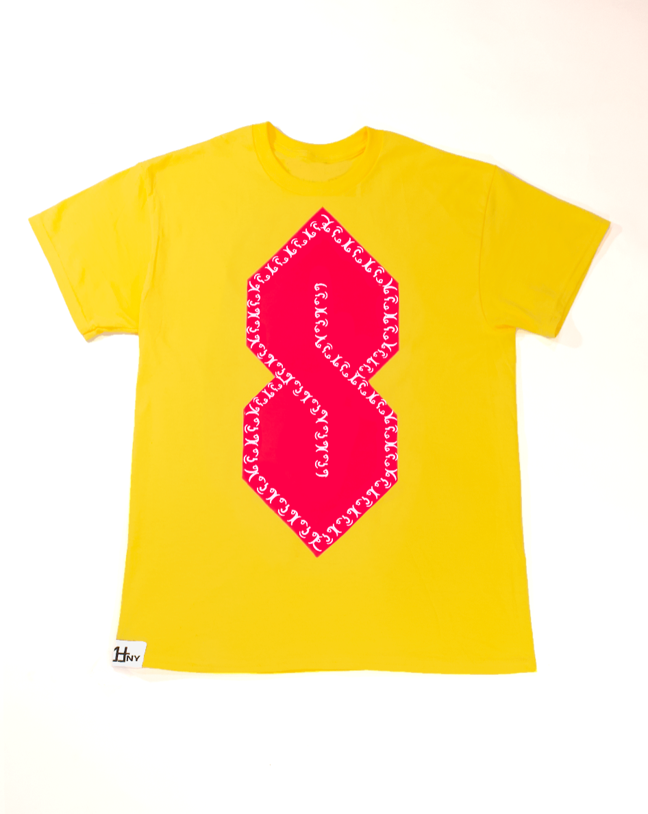 SIZE M : INFAMOUS 'S' LENNY SHIRT : PINK ONLEMON