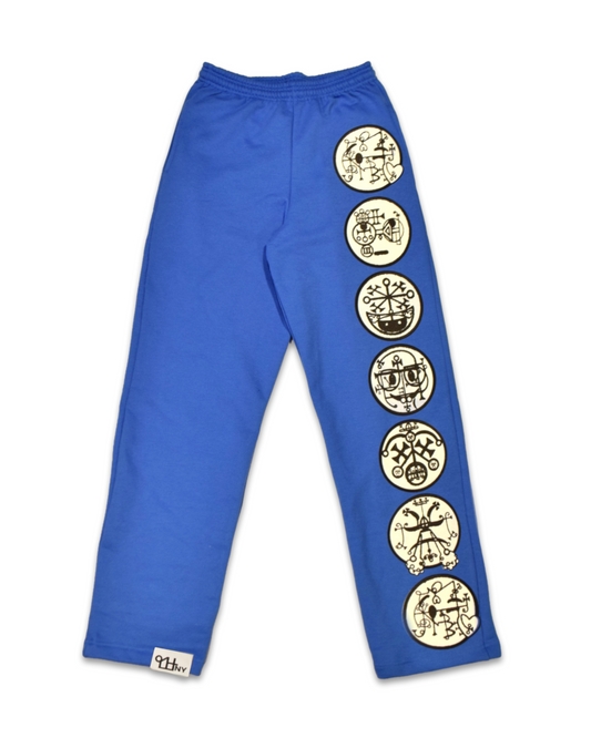 Emogil Stacked Lounge Pants (Sky Blue)