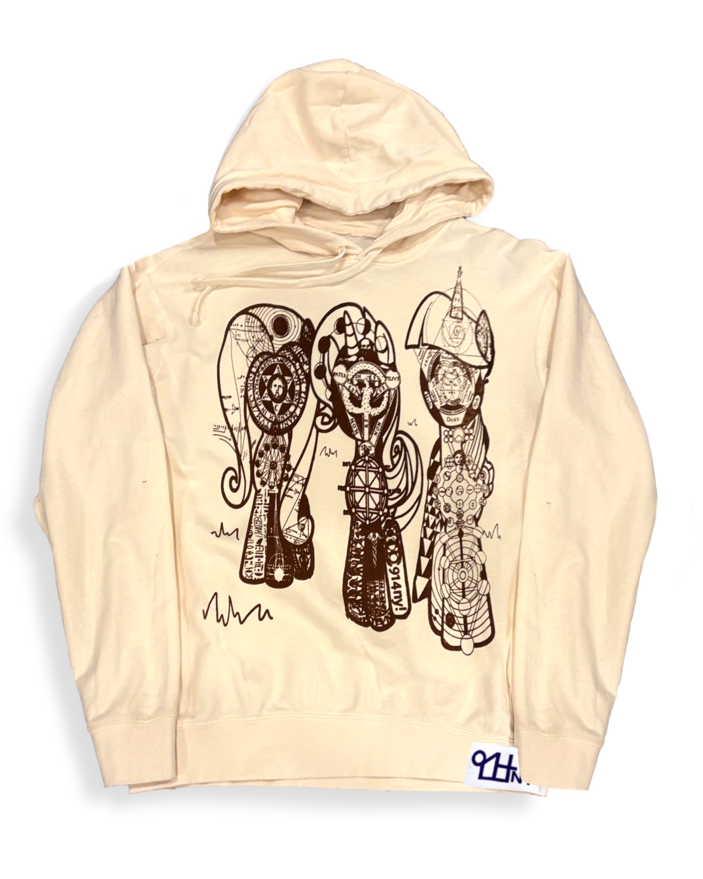 Horses Hoodie Ivory