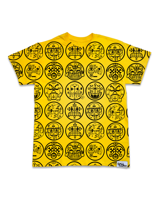 Emogil All Over Front Cover Shirt (Yellow)