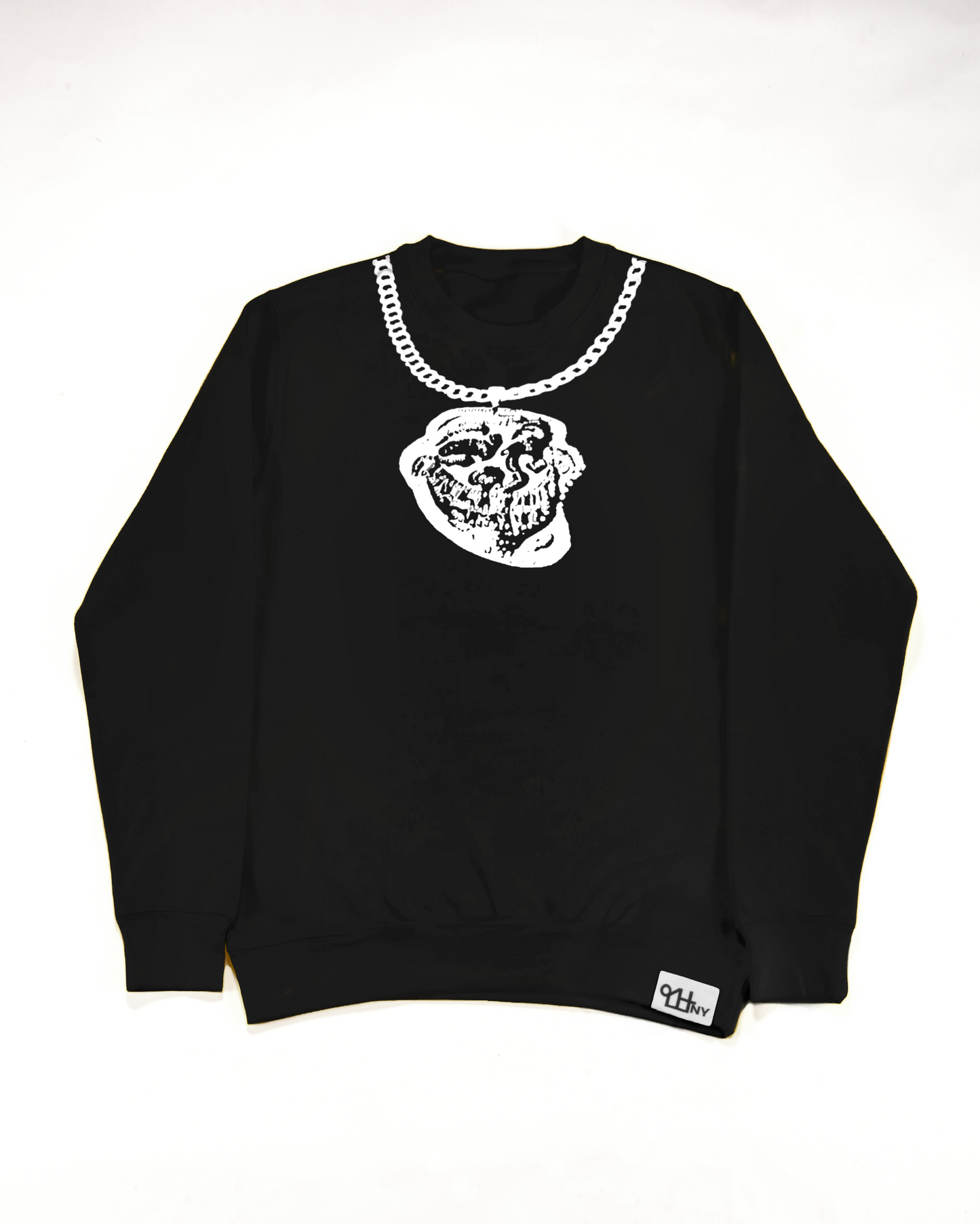 Troll Chain Crewneck Black