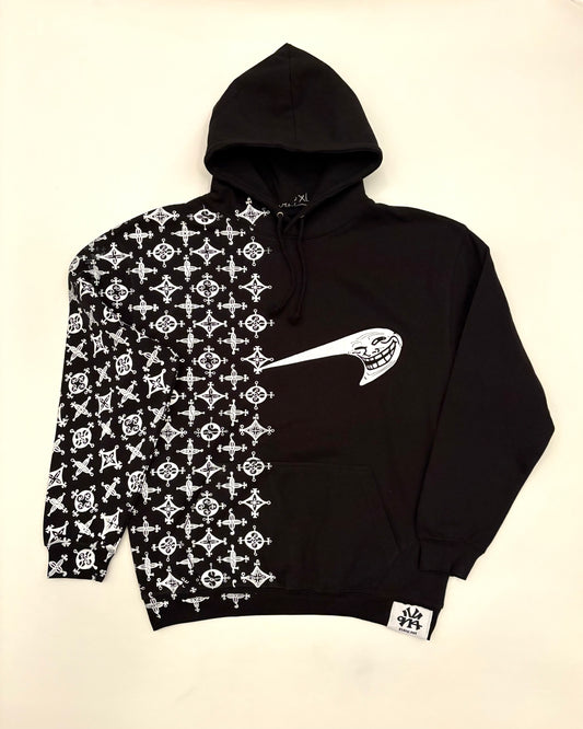 SIZE XL : TROLL TECH SIGILIZED MONOGRAM : BLACK