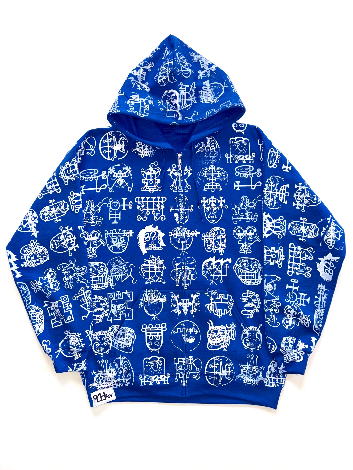 Memetic Chaos Zip Up - ROYAL - All Over Print