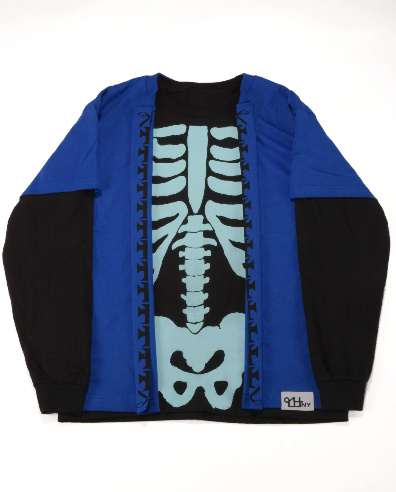 The Cut Shirt : Royal on Black Longsleeve