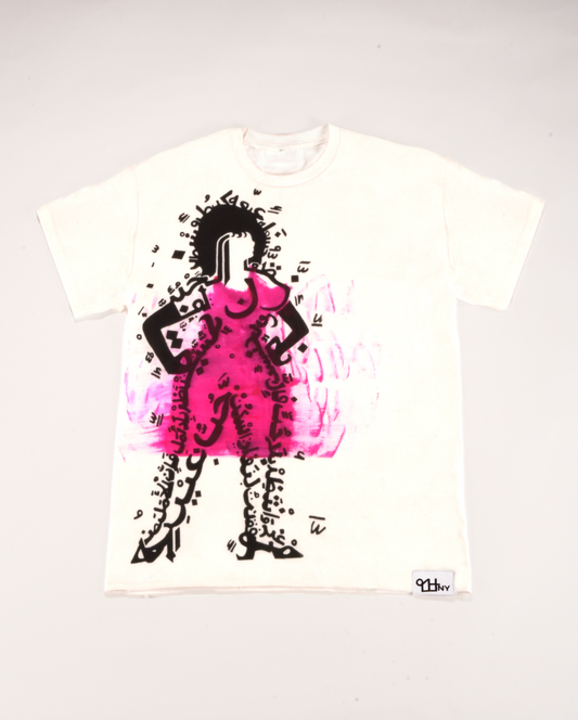 Painted Dress Shirt : White