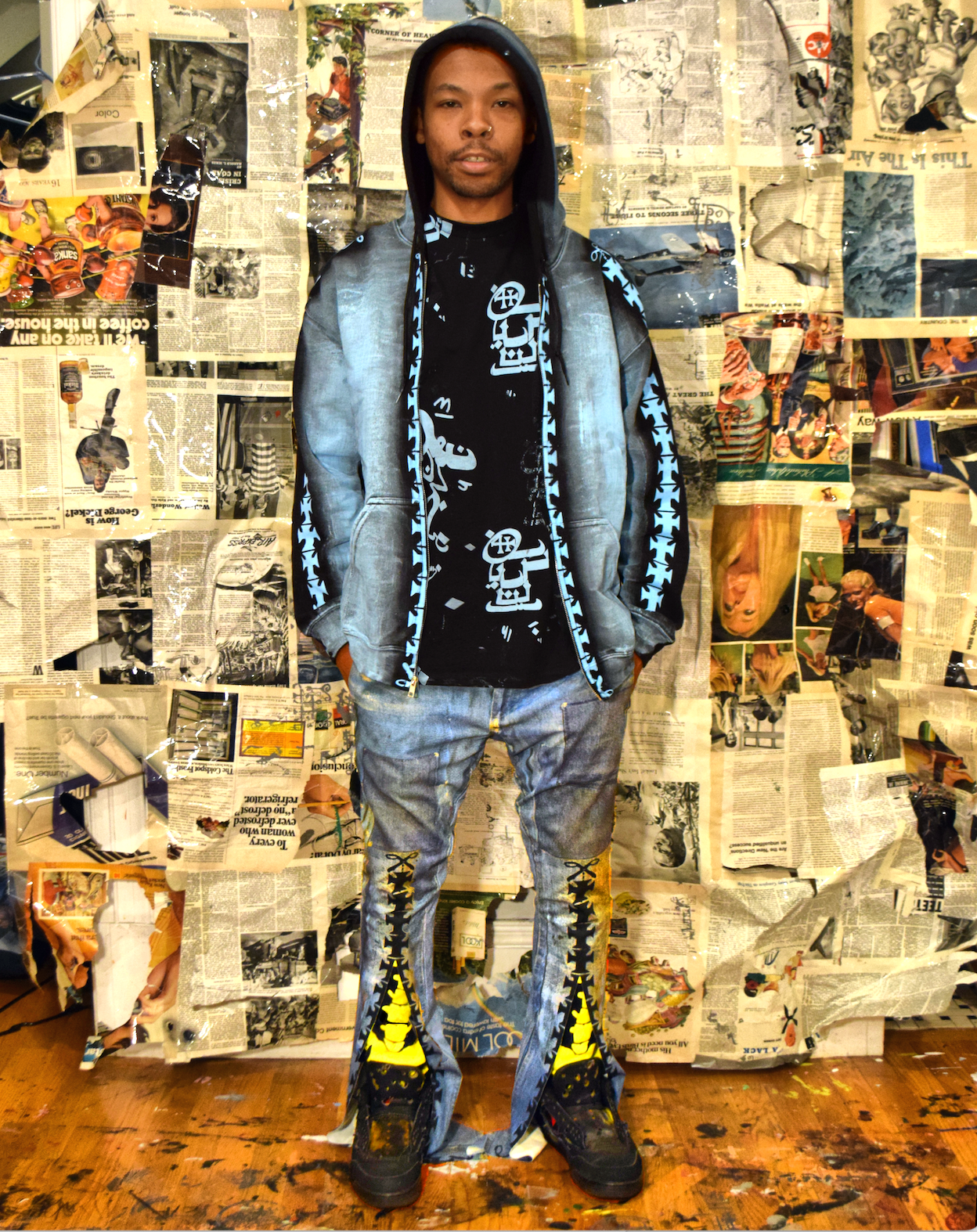 Hand Painted Formula Hooded Jacket