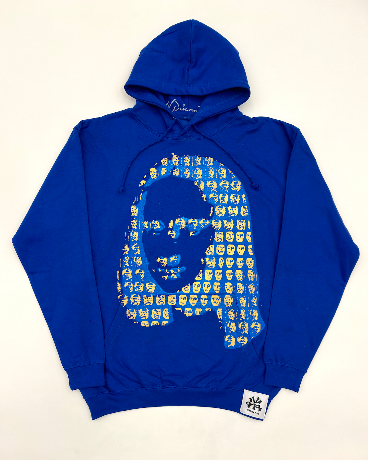 SIZEE L : MONA LISA GOLD LEAF : ROYAL BLUE